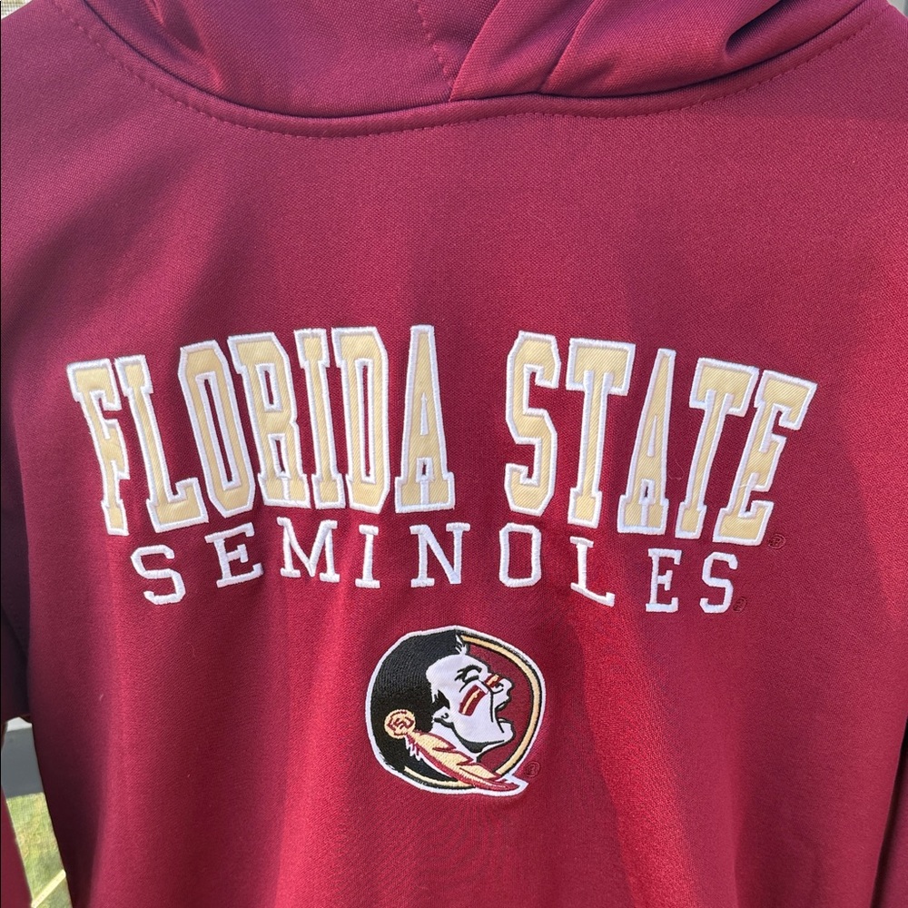 Embroidered Youth XL Florida State Seminoles Hoodie - Burgundy